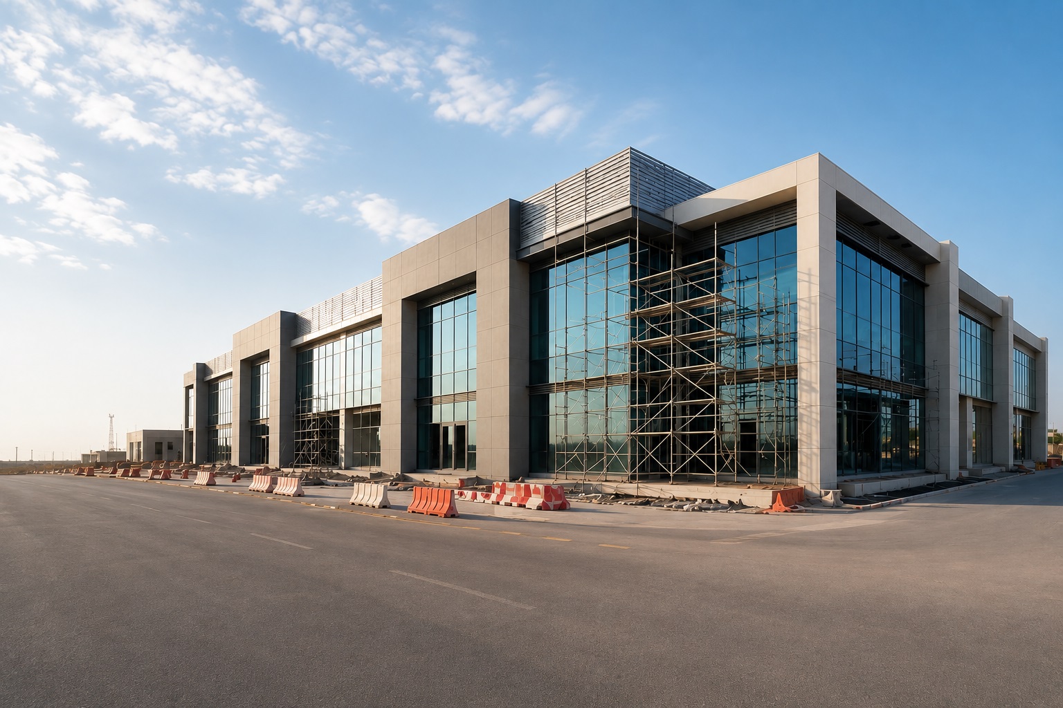 Civil construction project environment in Dammam, Saudi Arabia