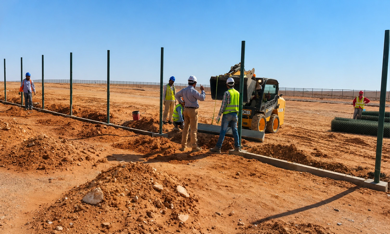 AJASCO fence installation project in Saudi Arabia