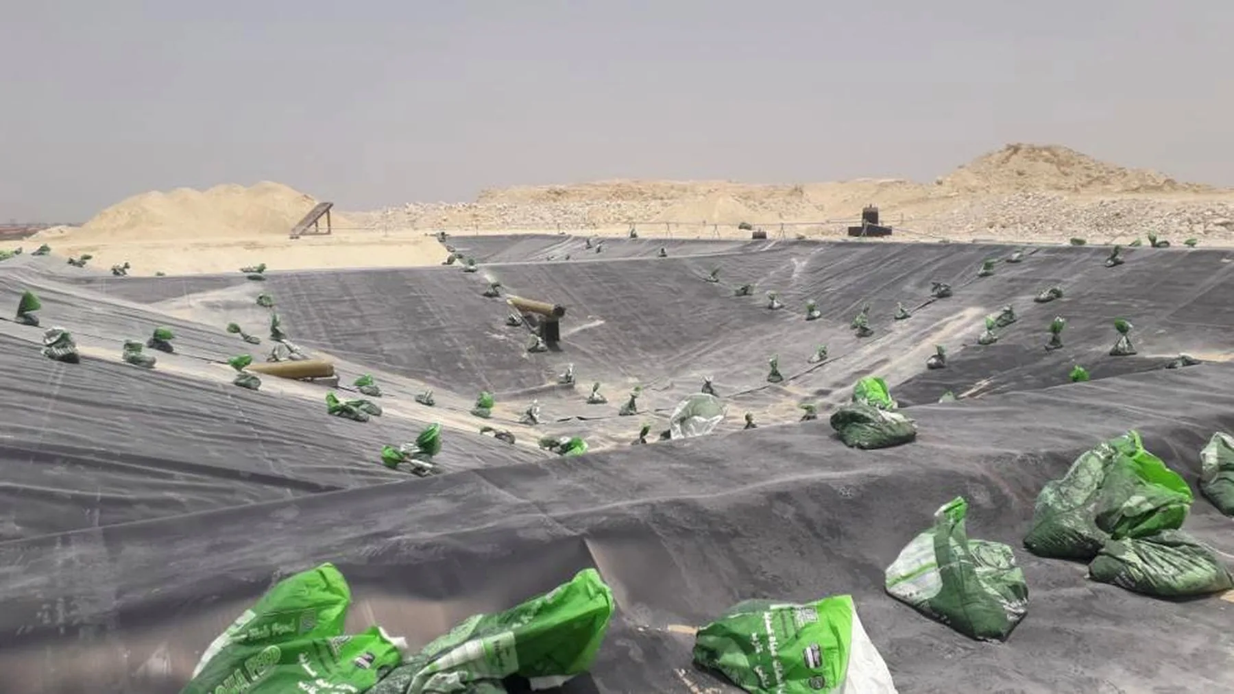 AJASCO HDPE lining project in Saudi Arabia