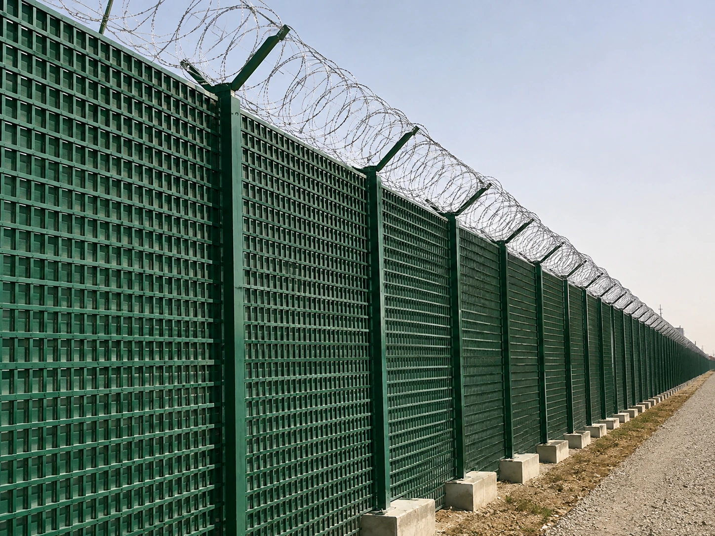 AJASCO industrial security fencing project in Saudi Arabia