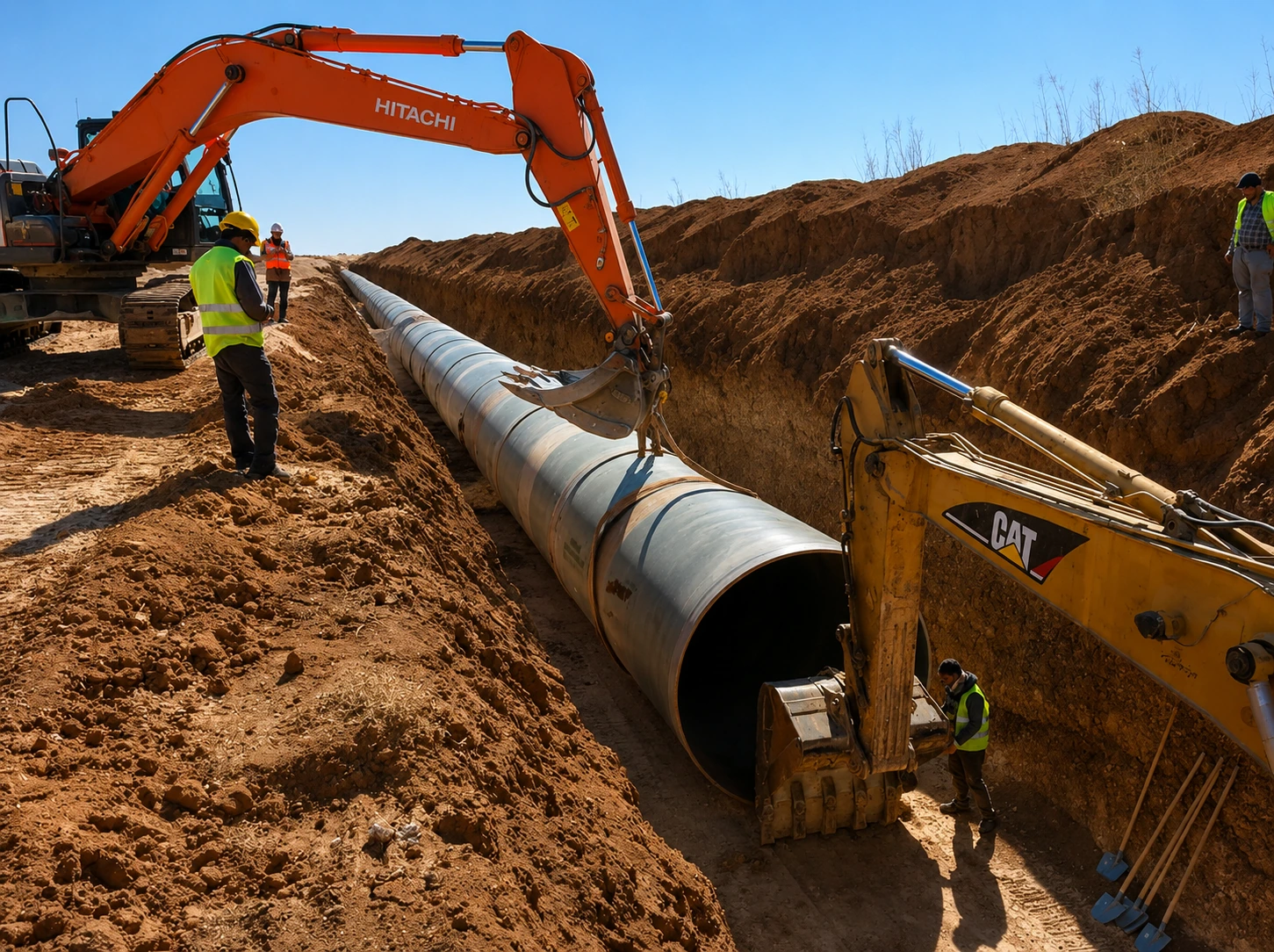 AJASCO underground pipeline installation in Saudi Arabia