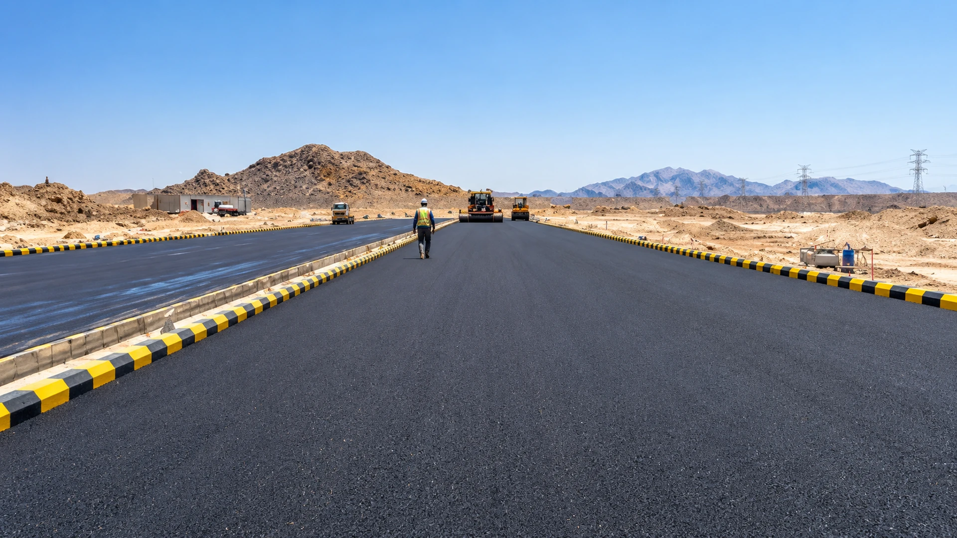 AJASCO road construction and asphalt works in Saudi Arabia