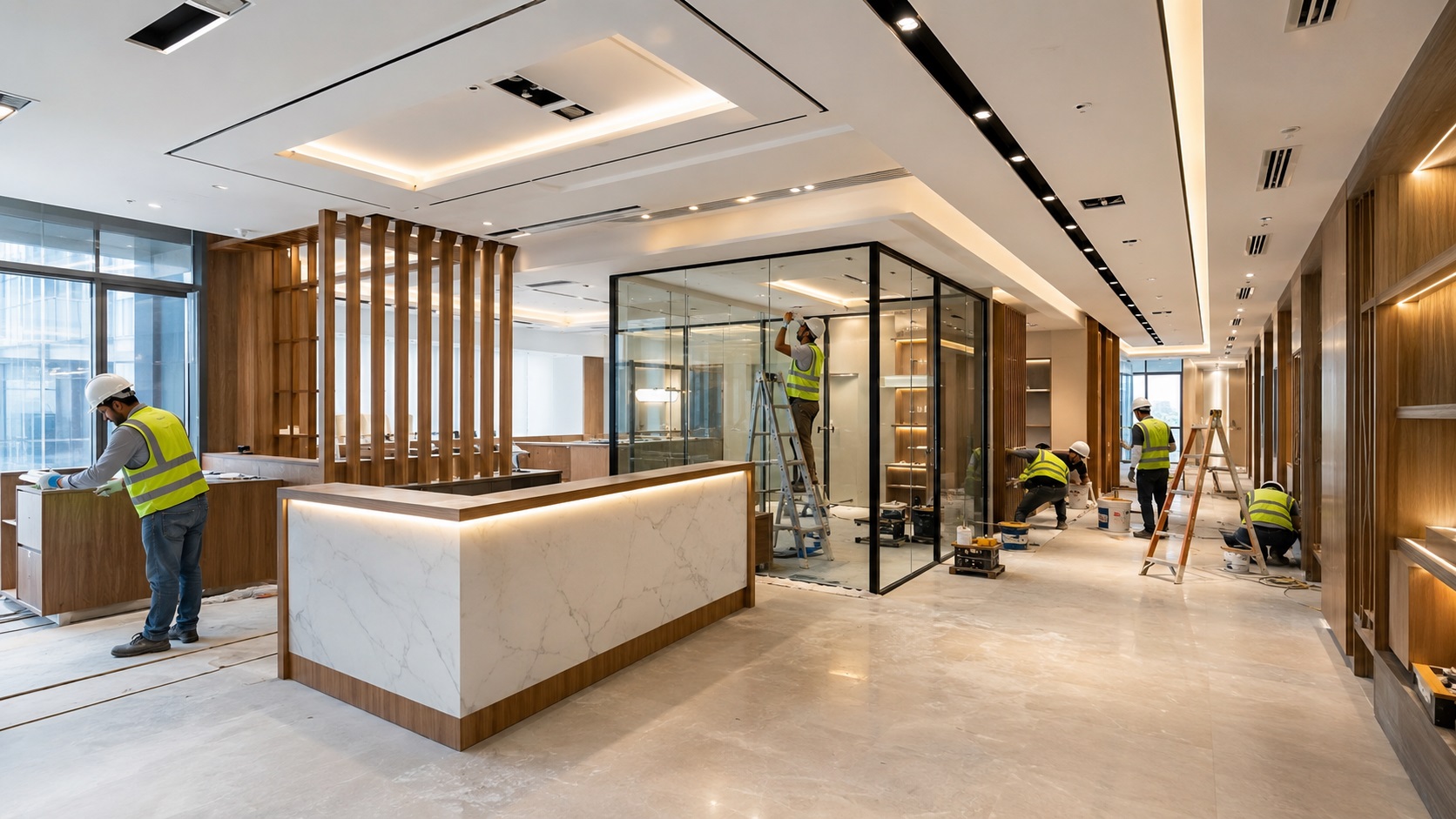 Commercial interior fit-out and execution in Saudi Arabia