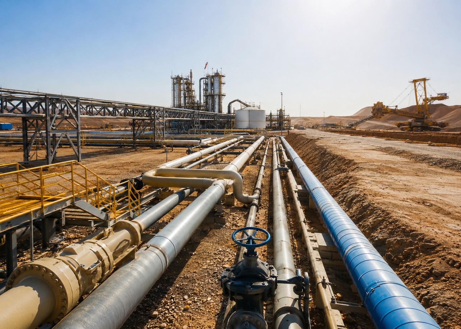 Oil gas and water pipeline services in Saudi Arabia