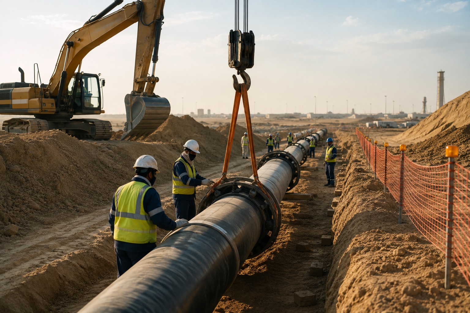 Pipeline and infrastructure services in Saudi Arabia