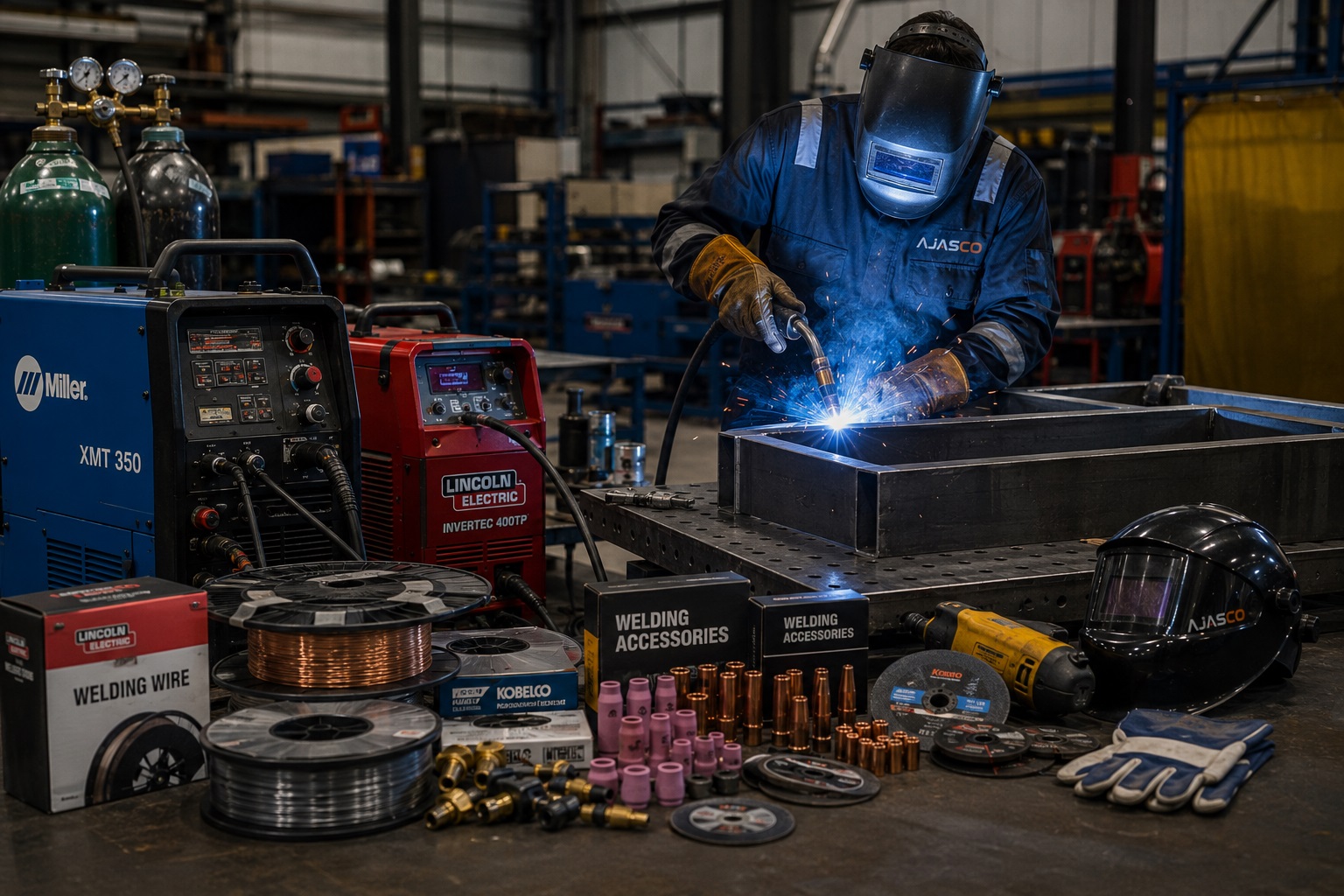 Welding and cutting equipment supplied by AJASCO Trading in Saudi Arabia